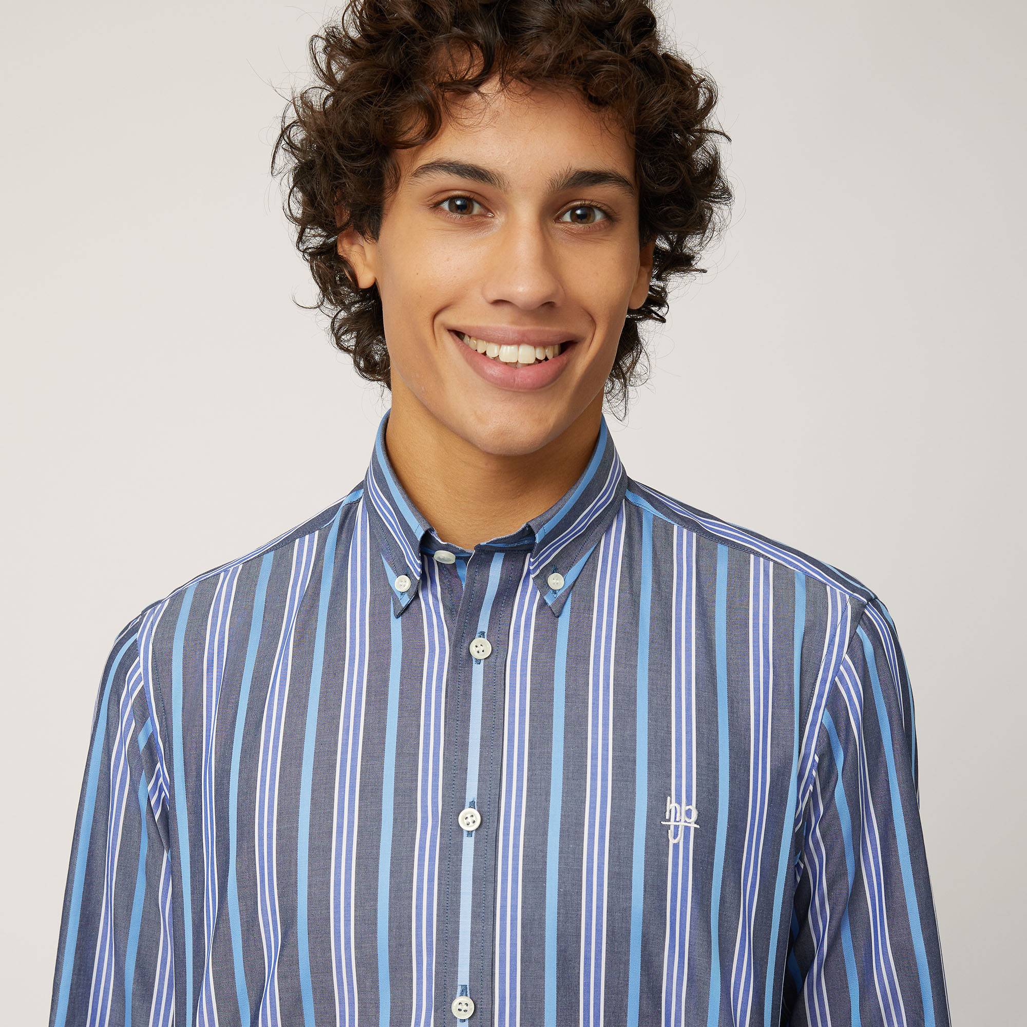 Multi-Striped Cotton Shirt, , large image number 2