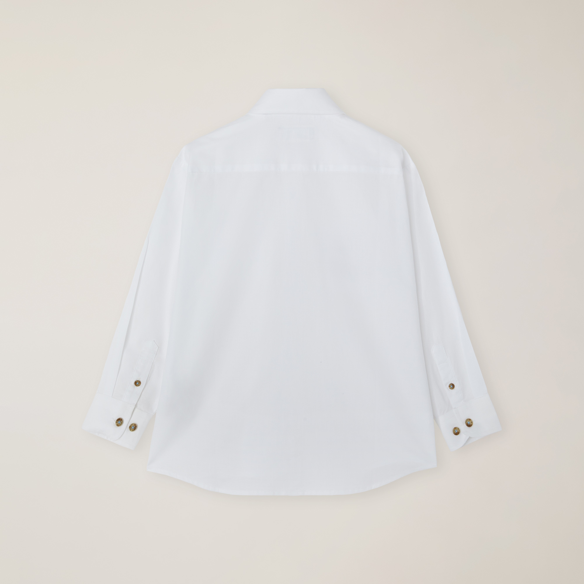 Oxford Cotton Shirt With 3D Embroidery, White, large image number 1