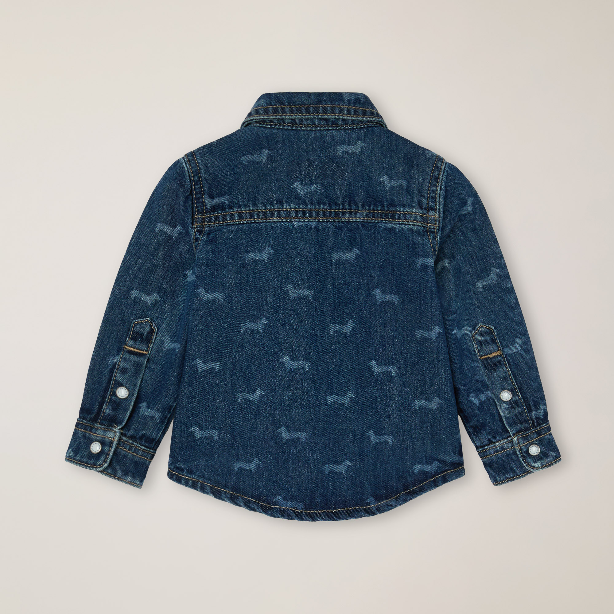 Denim Shirt With Printed Dachshunds