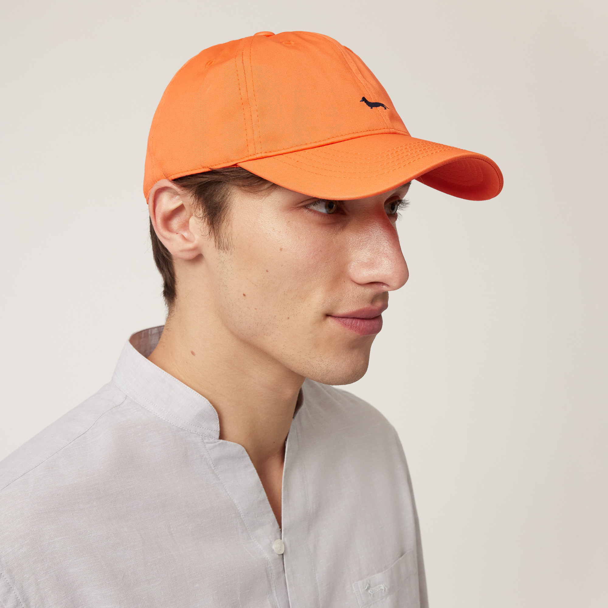 Baseball Cap with Dachshund, Orange, large image number 2